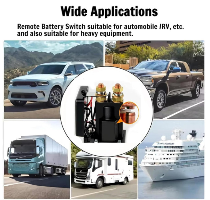 Wireless Remote Control Battery Relay Switch Car Starter,Battery Switch 12v Cars