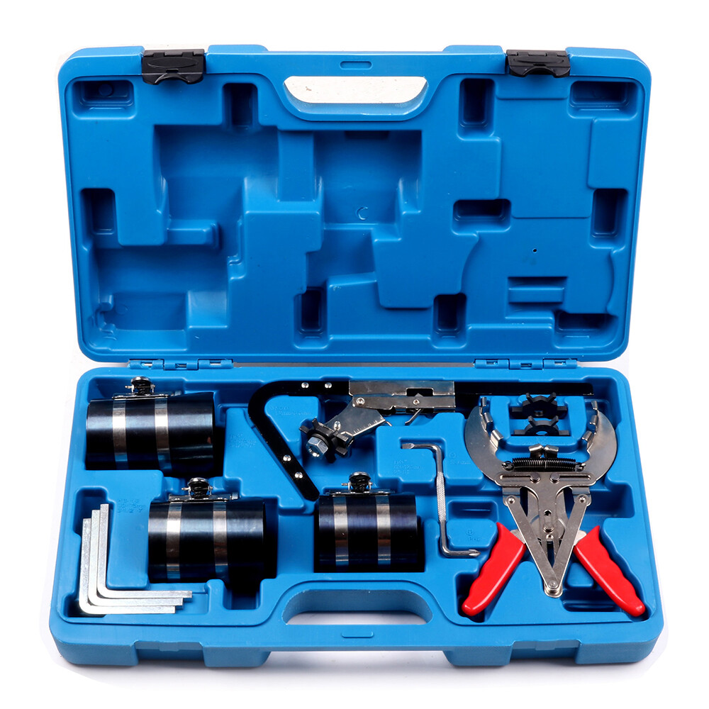 With Ring Expander, Ring Groove Cleaner Engine Piston Ring Service Tool Kit