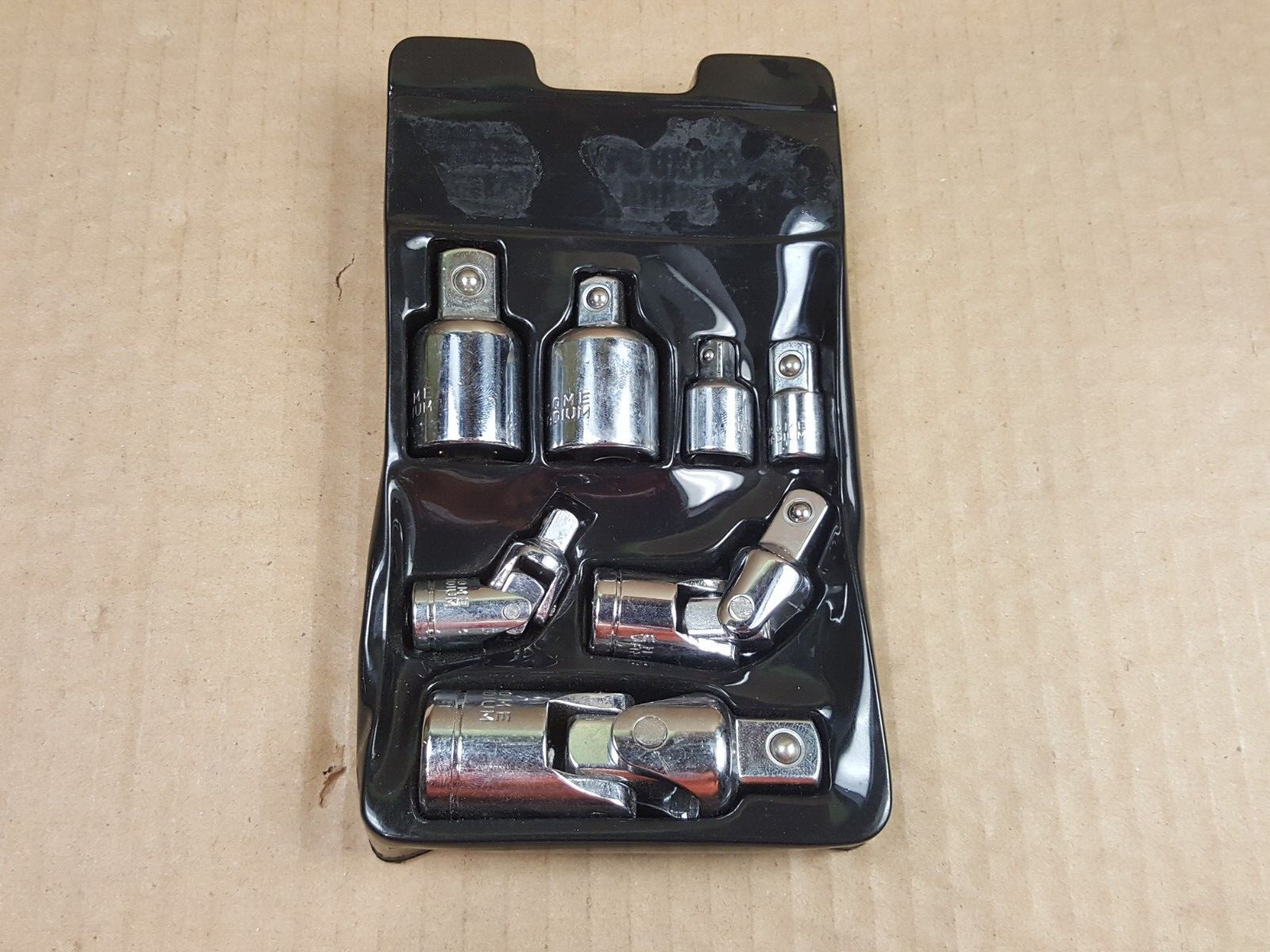 Unbranded 7 Pc. Socket Adapter and Universal Joint Set Preowned