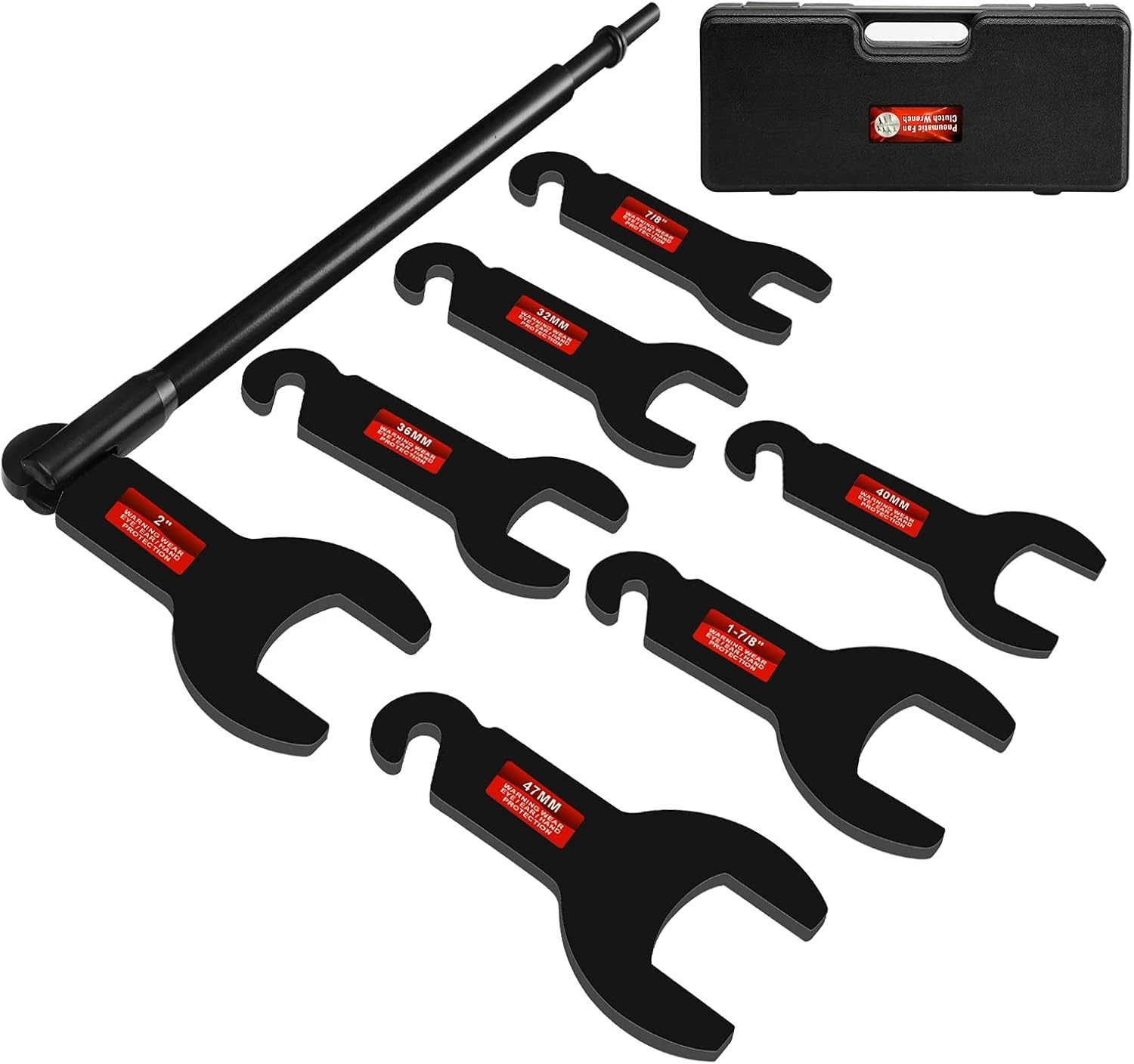 8PCS Pneumatic Fan Clutch Wrench, 43300 Fan Clutch Removal Tool Kit, Auto Repair