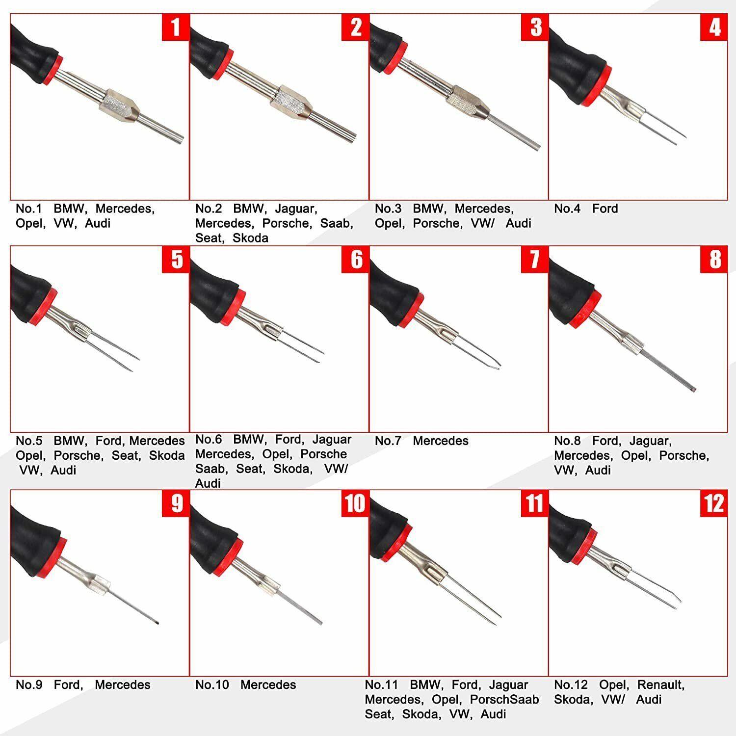 23Pcs Universal Terminal Release Tool Electrical Connector Extractor Removal Set