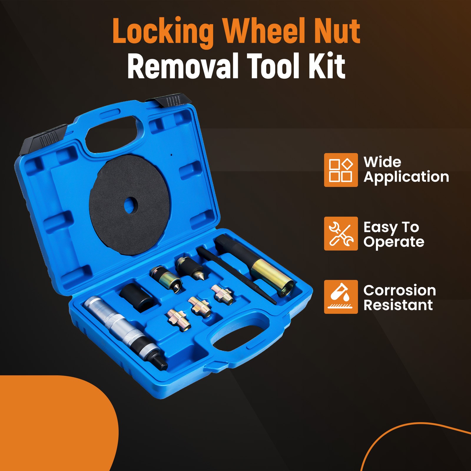 Locking Wheel Nut Removers Tools Kit – Replacement Blades Available