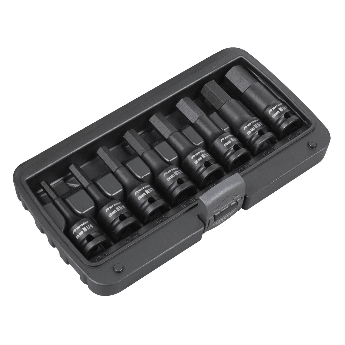 Sealey AK5600 Impact Hex Socket Bit Set 8pc 1/2″Sq Drive – Imperial