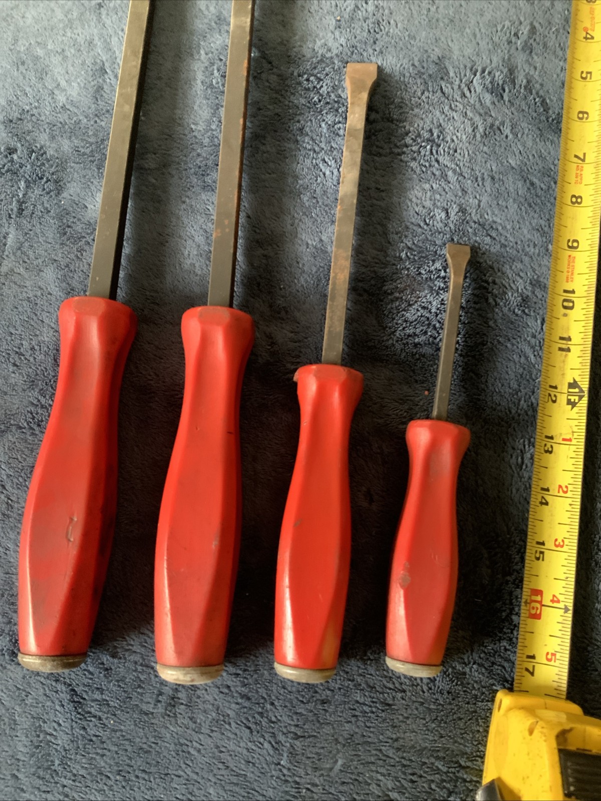 Snap On 4pc Striking Bar Set…red…old School……