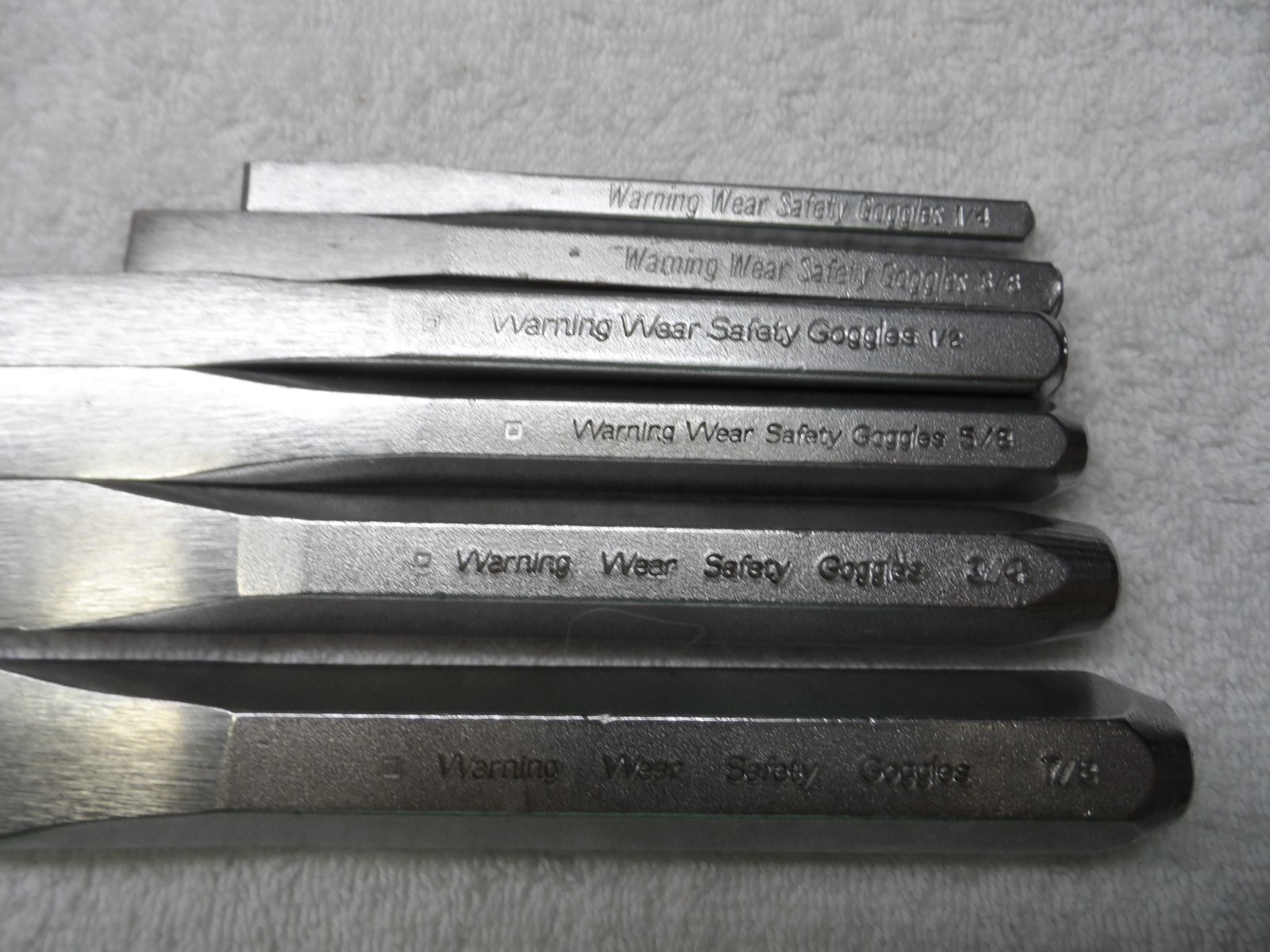 Craftsman Chisel Set, made in USA, PN 42971 to 42976 – 6 pcs (vintage)