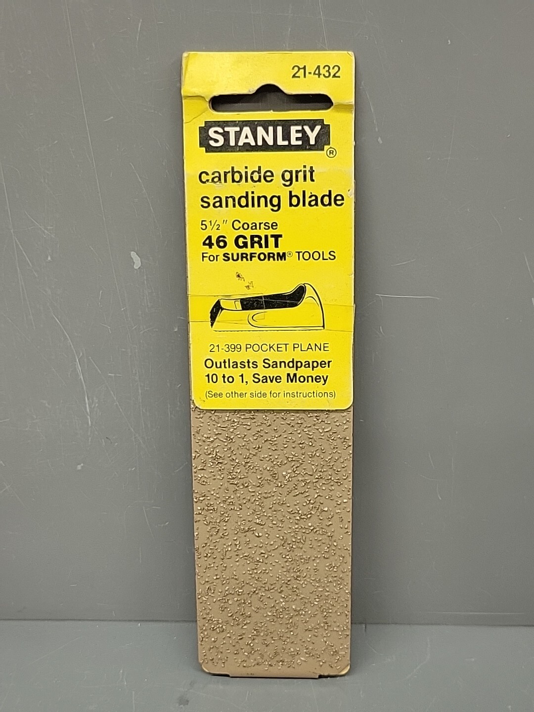 Stanley 21-432 Carbide 46 Grit 5-1/2″ Medium Sanding Blade Fits: Surform 21-399