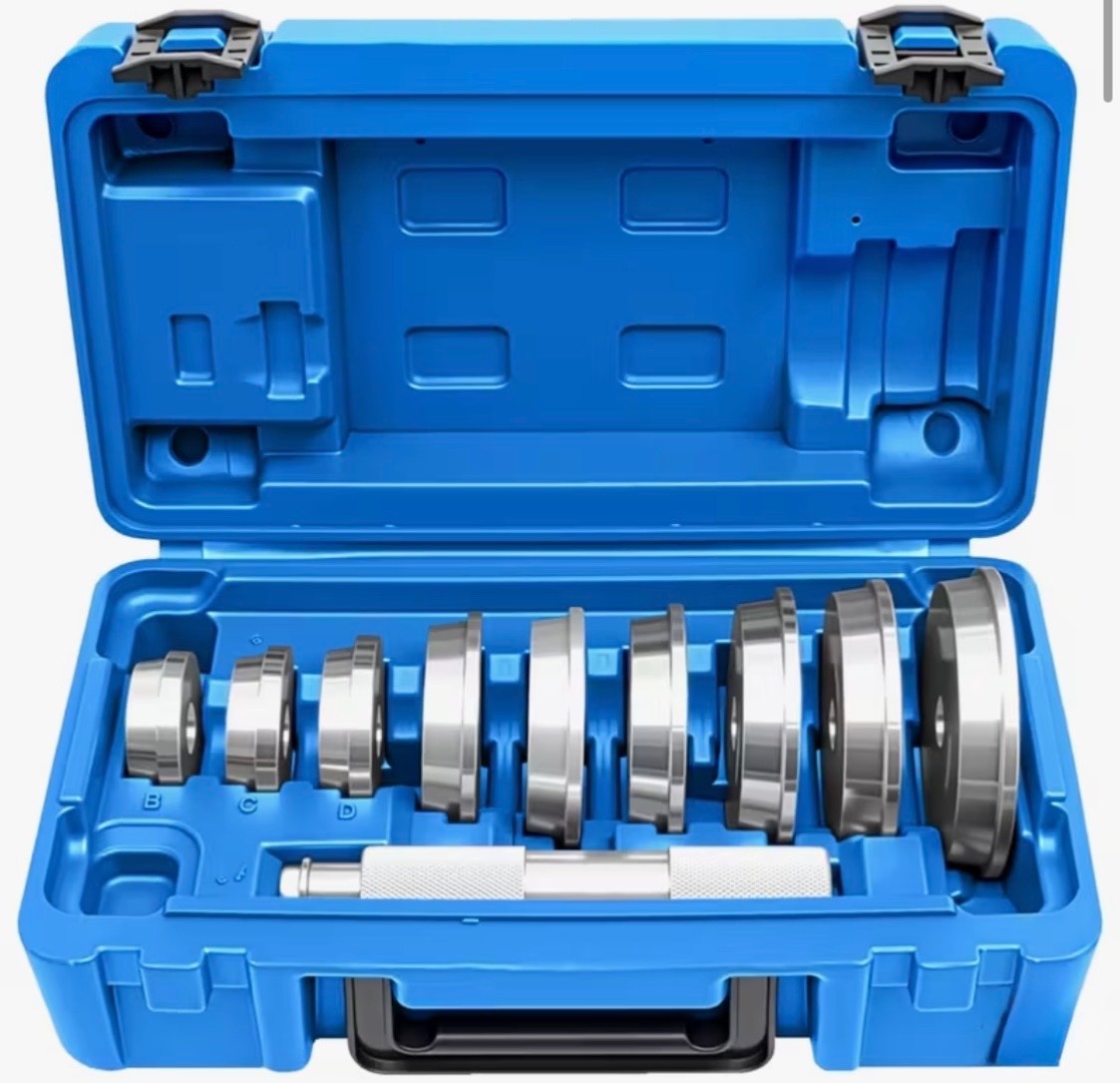 Bearing Press Kit Bushing Bearing Seal Driver Removal Tool Set 10 Pcs and Case