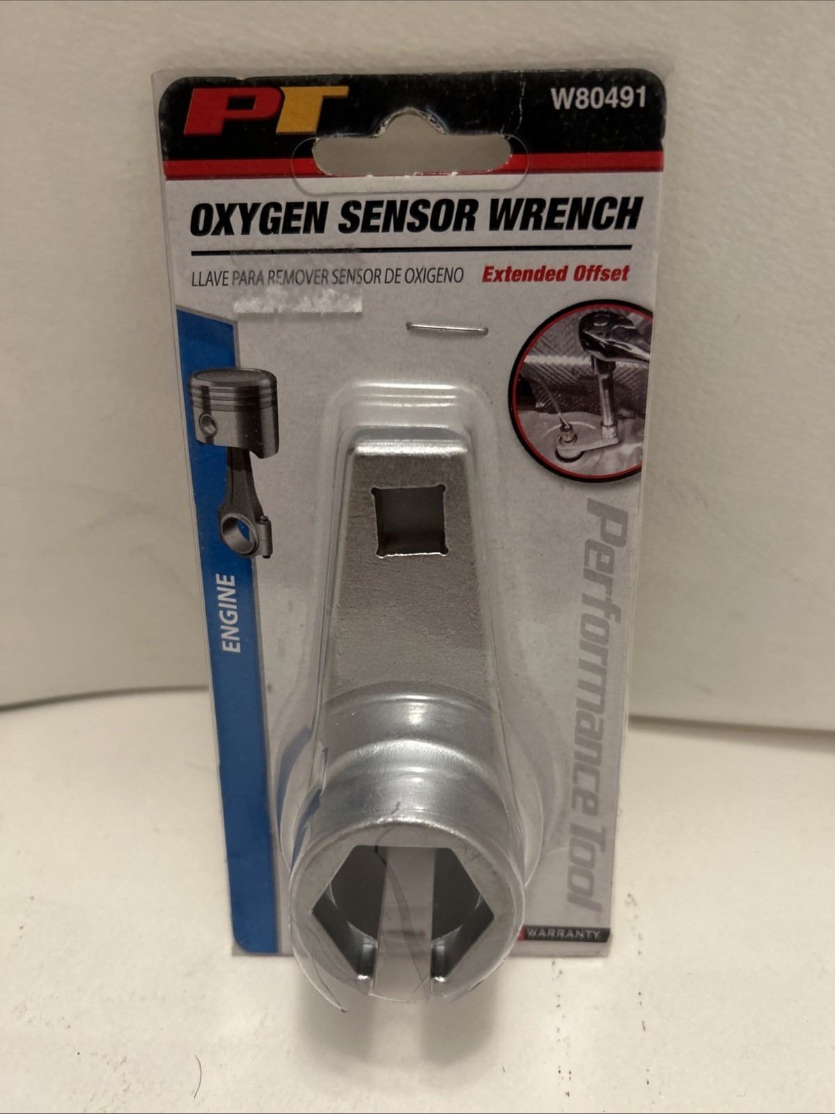 Performance Tool W80491 Extended Offset Oxygen Sensor Wrench – 3/8”DR, 7/8”