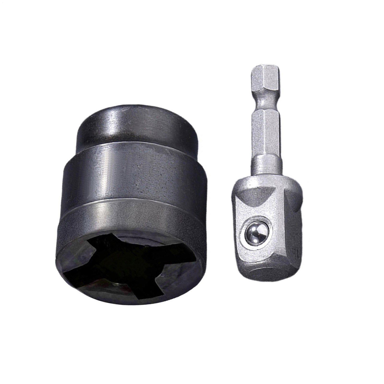 Power Drill Adapter for Vehicle Scissor Jack, High Carbon Steel Socket Converter