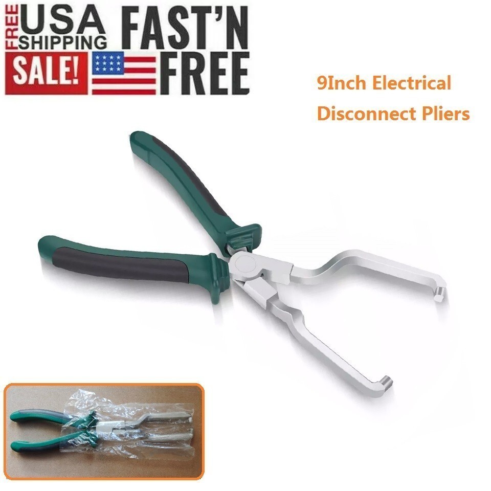 9 Inch Electrical Disconnect Pliers Fuel Line Clip Spark Plug Removal Repair USA