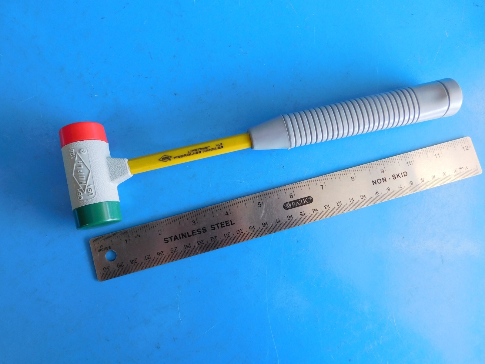 NEW, NUPLA “10 OZ.” SOFT TIP CUSHION BLOW HAMMER, 1-1/8 IN DIA TIP(APPROX.)