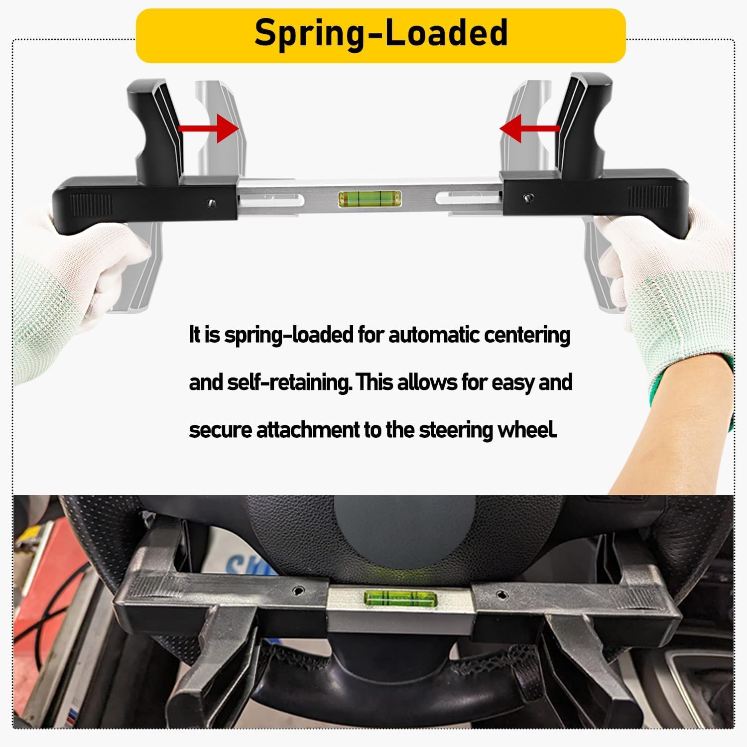 ATD-3100 Steering Wheel Level Alignment Tool Level Indicator Tester Holder Tool