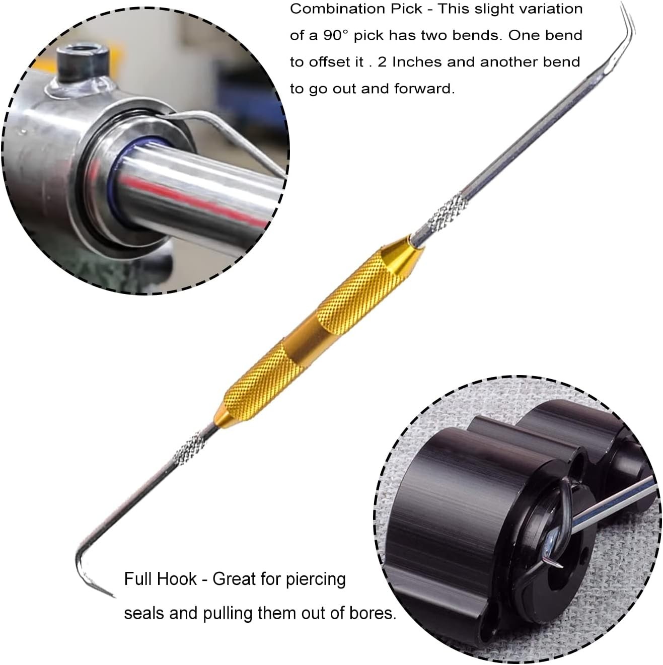 Hydraulic Seal Installation Tool Set Rod Seal Packing Install Kit UCup Twistor
