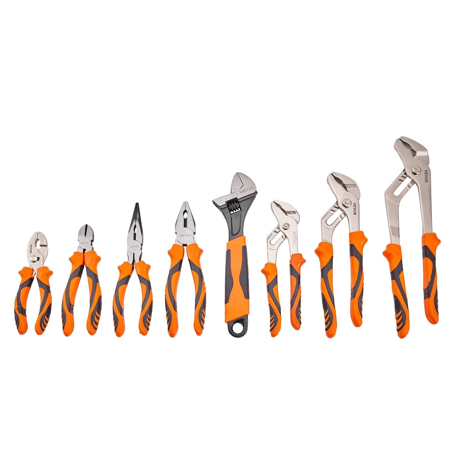 VEVOR 8-Piece Pliers Set, High Carbon Steel – 12″, “10”, 8-PCS, Multicolor