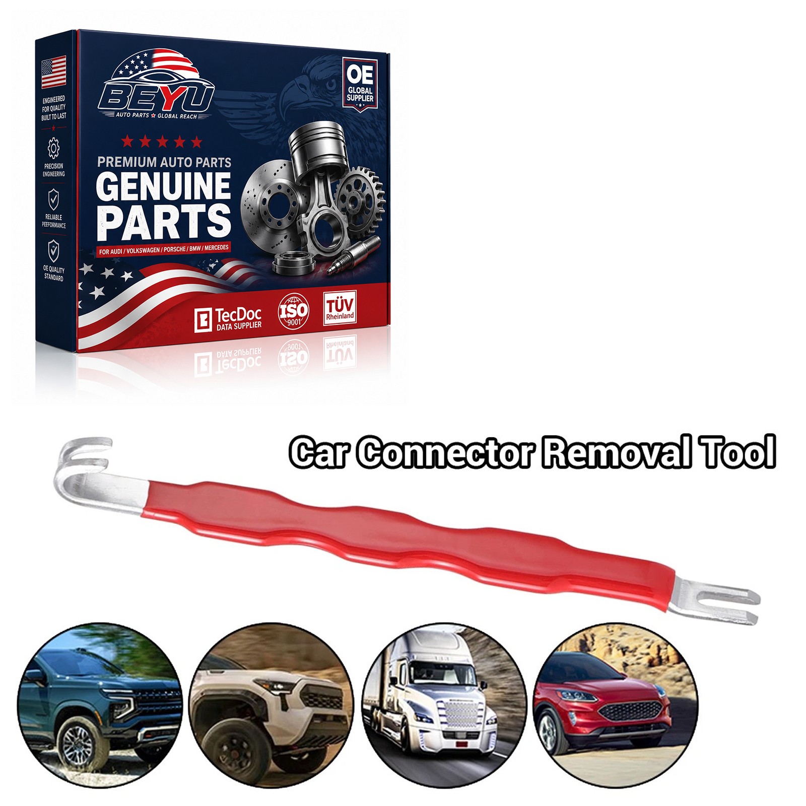 BEYU Automotive Electrical Terminal Connector Separator Removal Tool Remover New