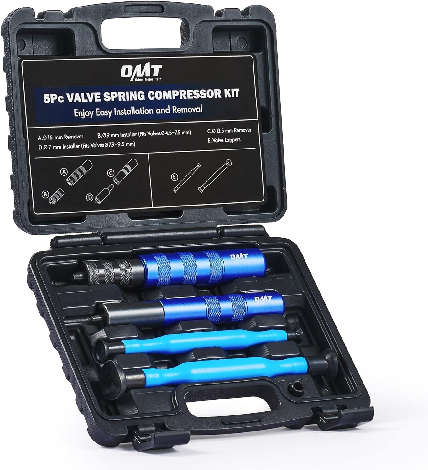Comprehensive Valve Adjustment Tool Kit with Magnetic Control & Lapping Tools