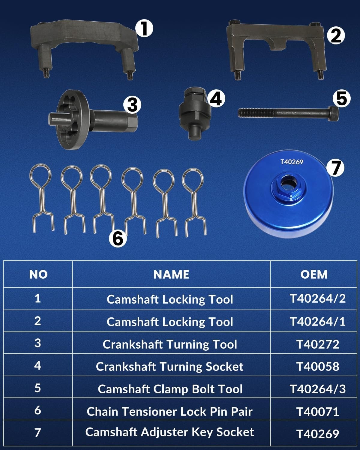 Camshaft Timing Tool Compatible with VW Audi 4.0L TFSI Engine for A6 A7 A8 Repl