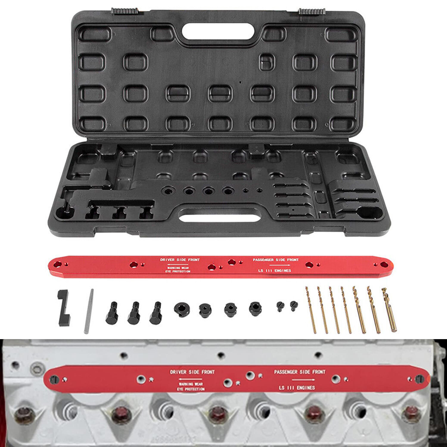 71400 Manifold Drill Template for GM/ Chevy LSIII 4.8L, 5.3L&6.0L Motors 1999-07