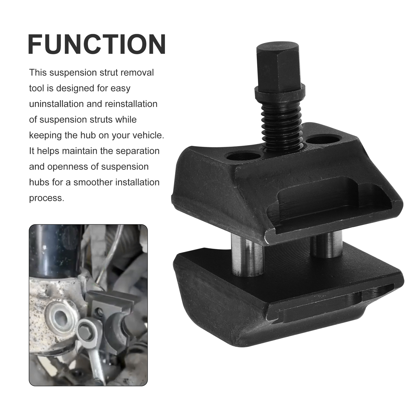 Universal Suspension Strut Split Hub Steering Knuckle Spreader Tool Removal Kit