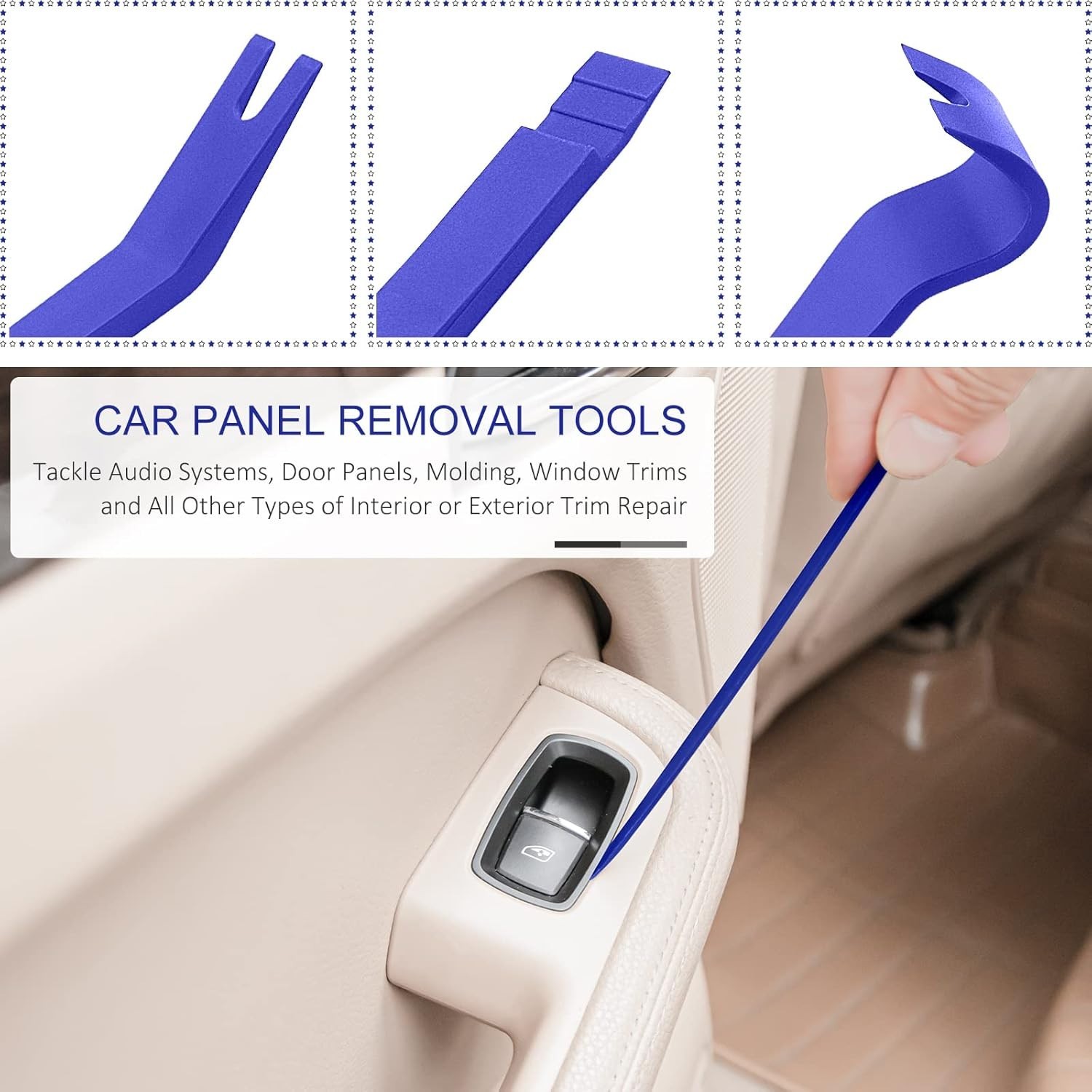 Professional 5-Pcs Trim Removal Set – Durable Fastener Tools for Easy Repairs