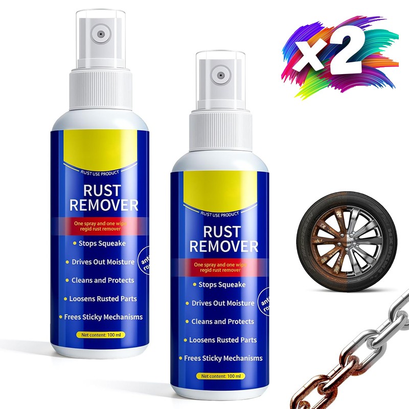 2X Wangle Rust Remover,Anti-Rust Lubricant Spray & Rust Remover Easy Application