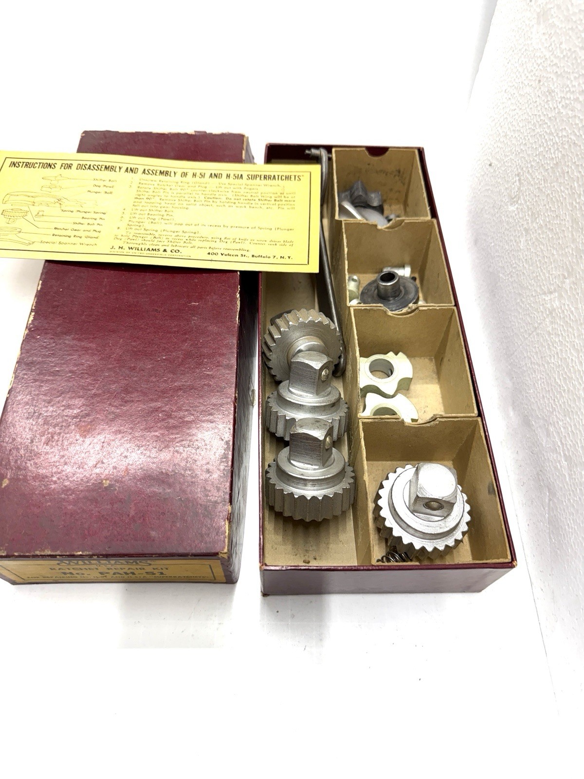 Williams PAH-51 Ratchet Repair Kit- Open Box- Mostly New As Pictured