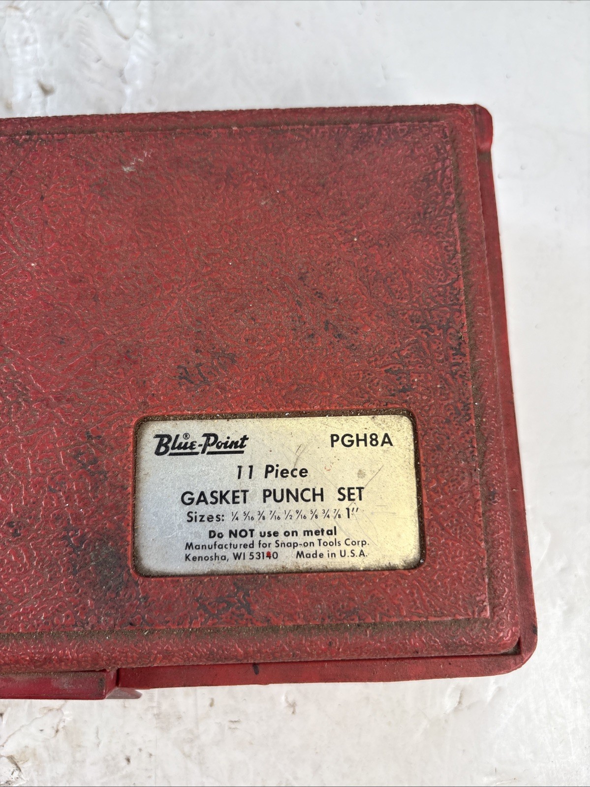 Blue Point PGH8A 11 Piece Gasket Punch Set