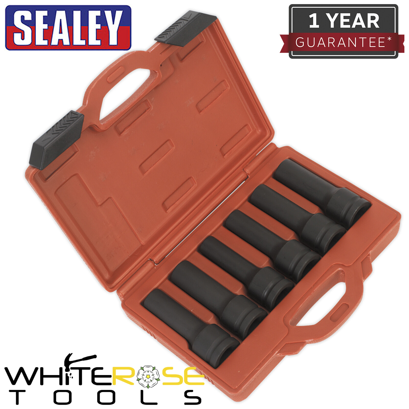 Sealey Socket Set Impact 12-Point & TRX-Star* Female Deep 6pc 3/4″Sq Drive