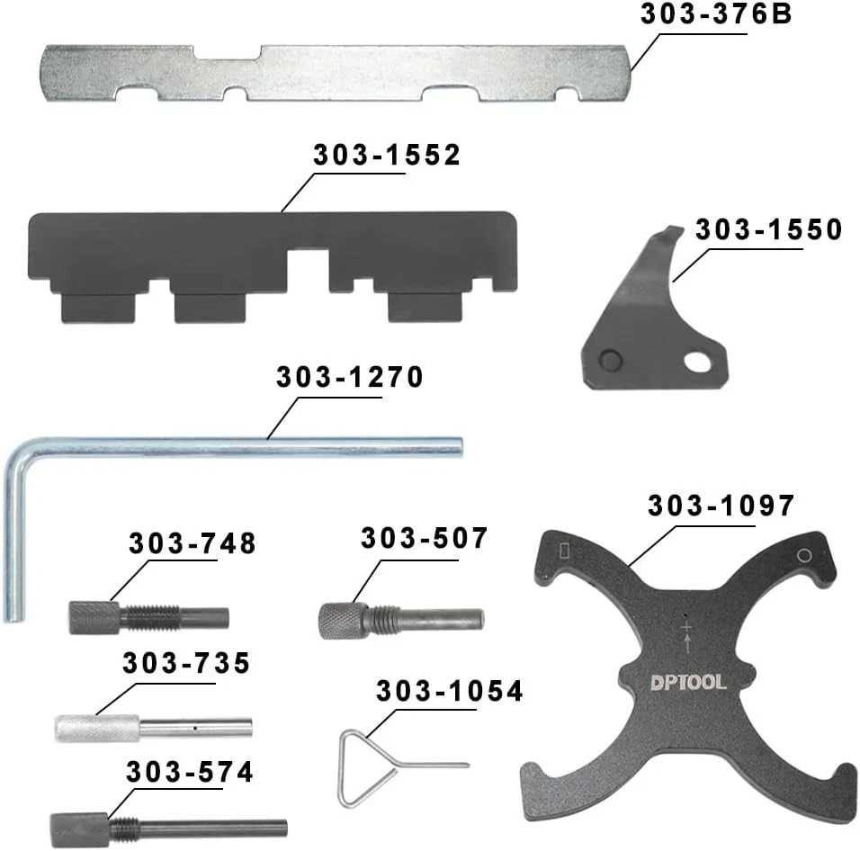 Camshaft Timing Locking Tool Kit for Ford/Mazda 1.25–2.5L Ecoboost & TDCi Engine