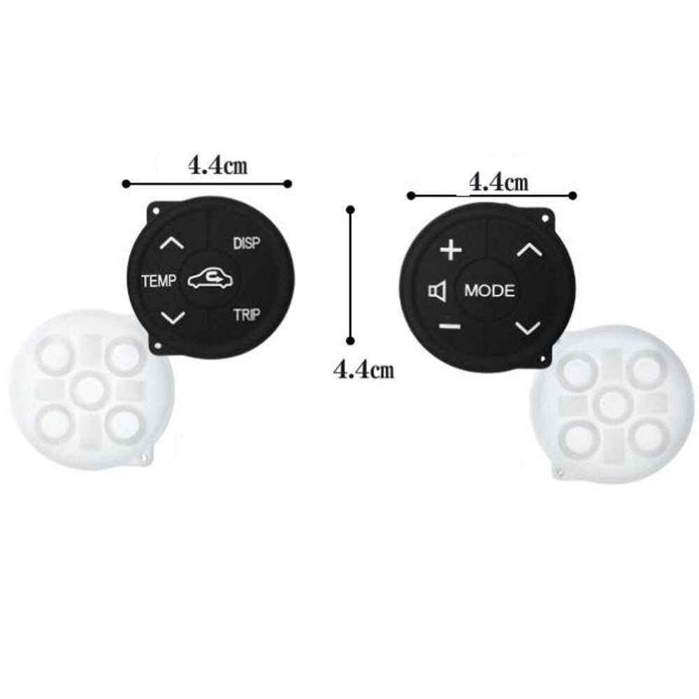 2PC Steering Wheel Control Rubber Button Cushion For PRIUSα ZVW40·41 Series NEW