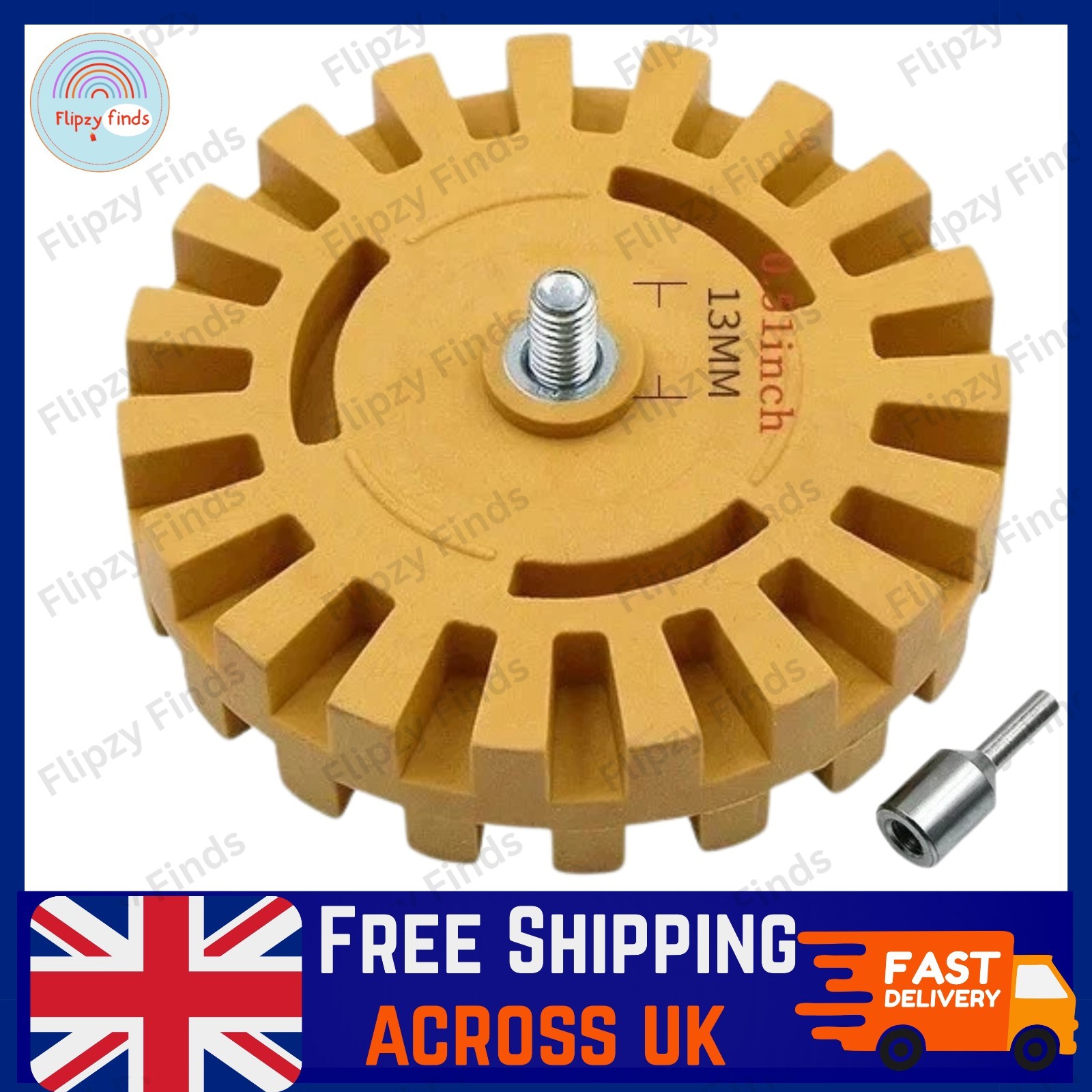 Stripe Rubber Decal Removal Wheel Car Fluted Toffee Caramel Drill Heavy Duty UK