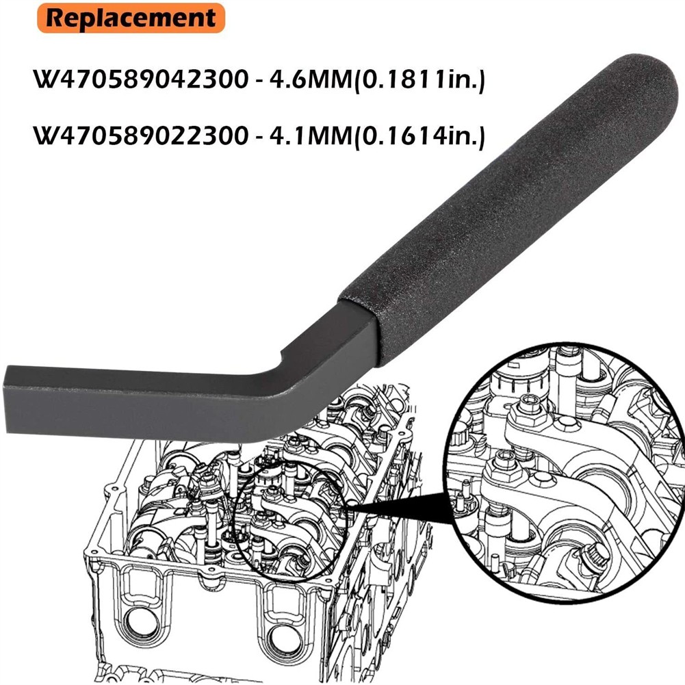 (2-pcs) Engine Brake Adjustment Tool 4.1MM, 4.6MM for Detroit Diesel DD13 DD15