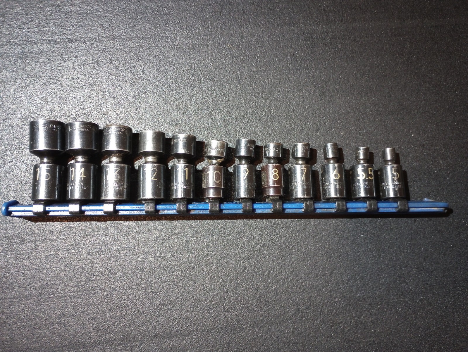 Matco USA 1/4″ 5-15mm 6-point UNIVERSAL Impact 12-piece socket set SAUPM126RB