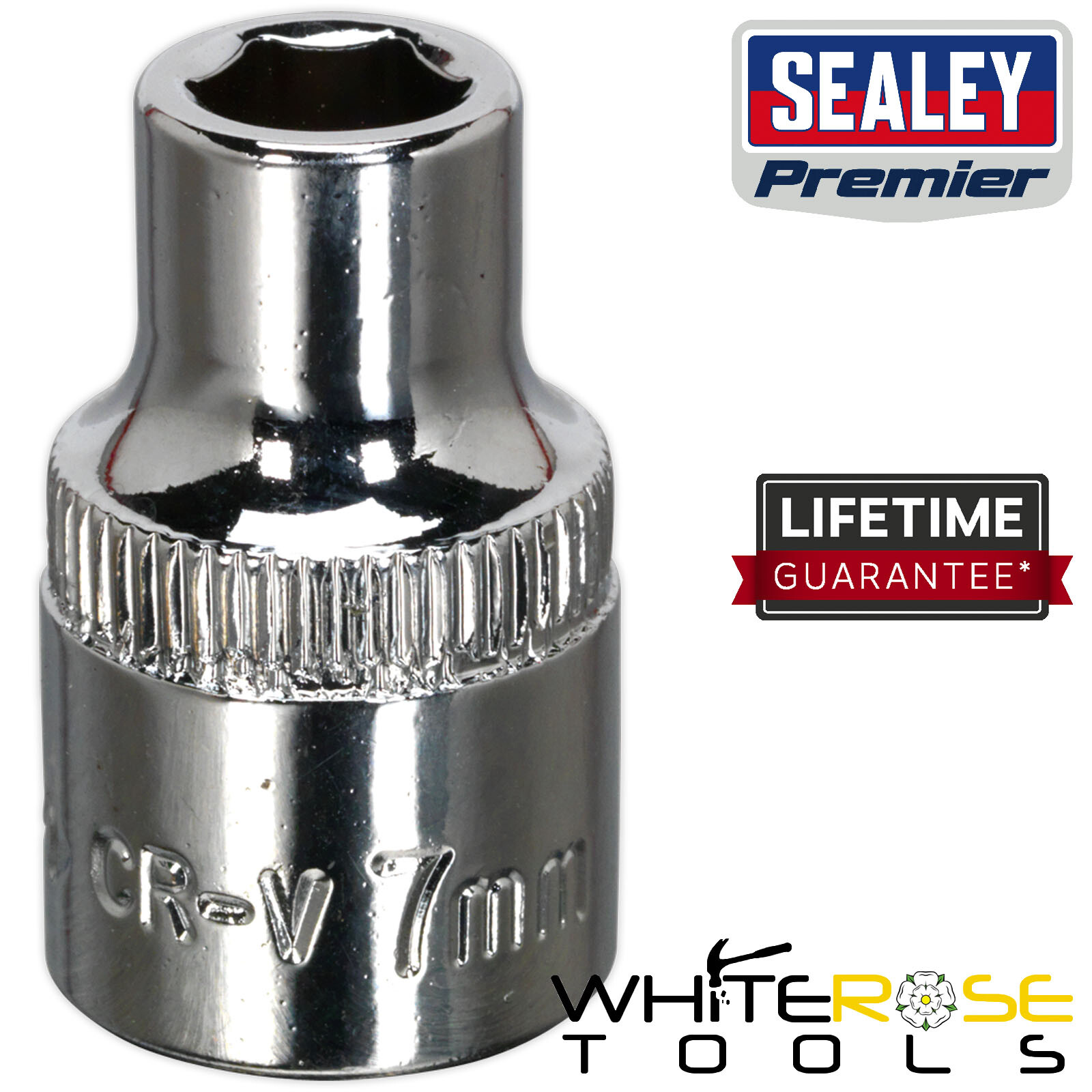 Sealey Socket 7mm Premier WallDrive 3/8″Sq Drive Fully Polished Wrench