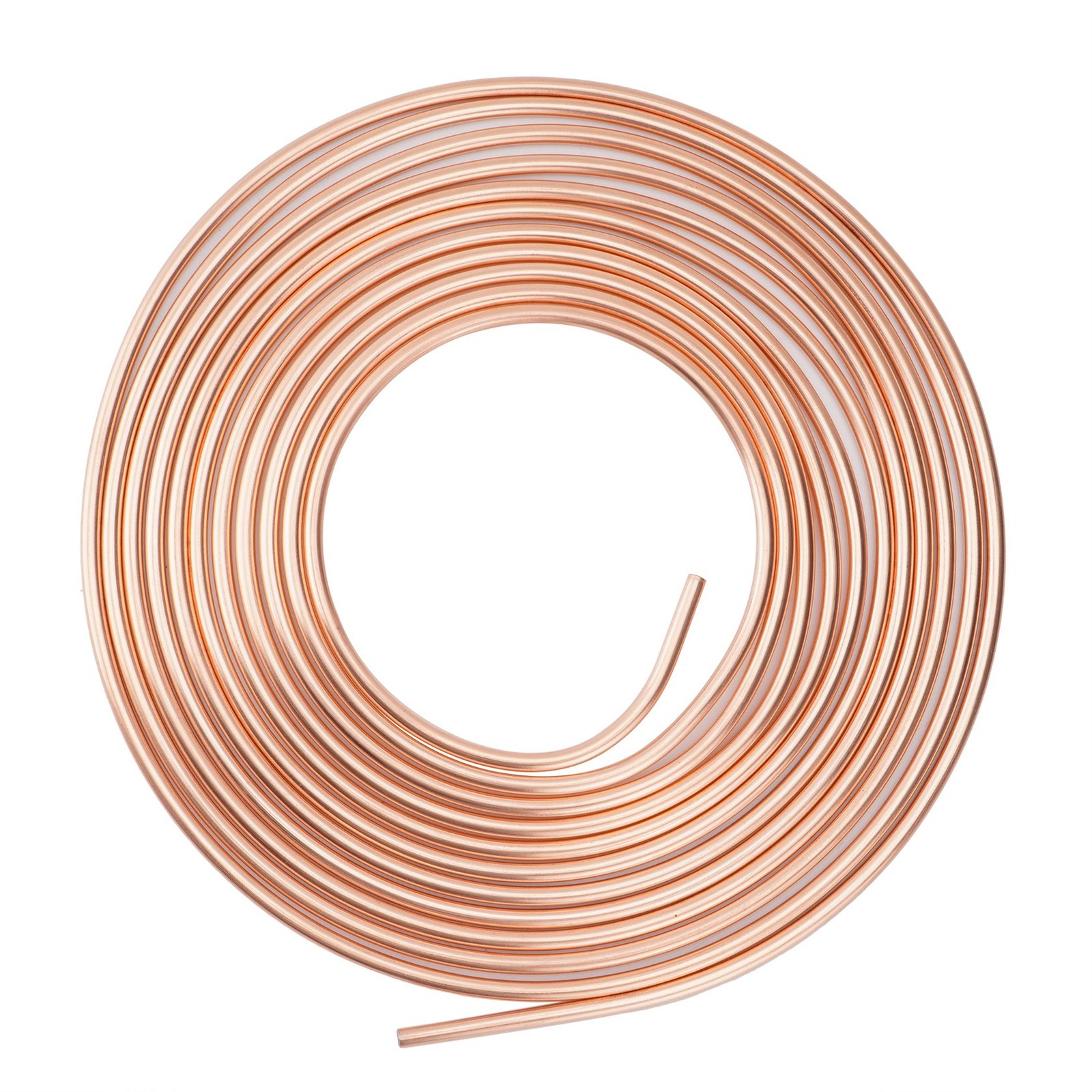 Recewill Brake Line Repair Kit 1/4 25 ft Copper Pipe Flaring Tool + 20 Fittings