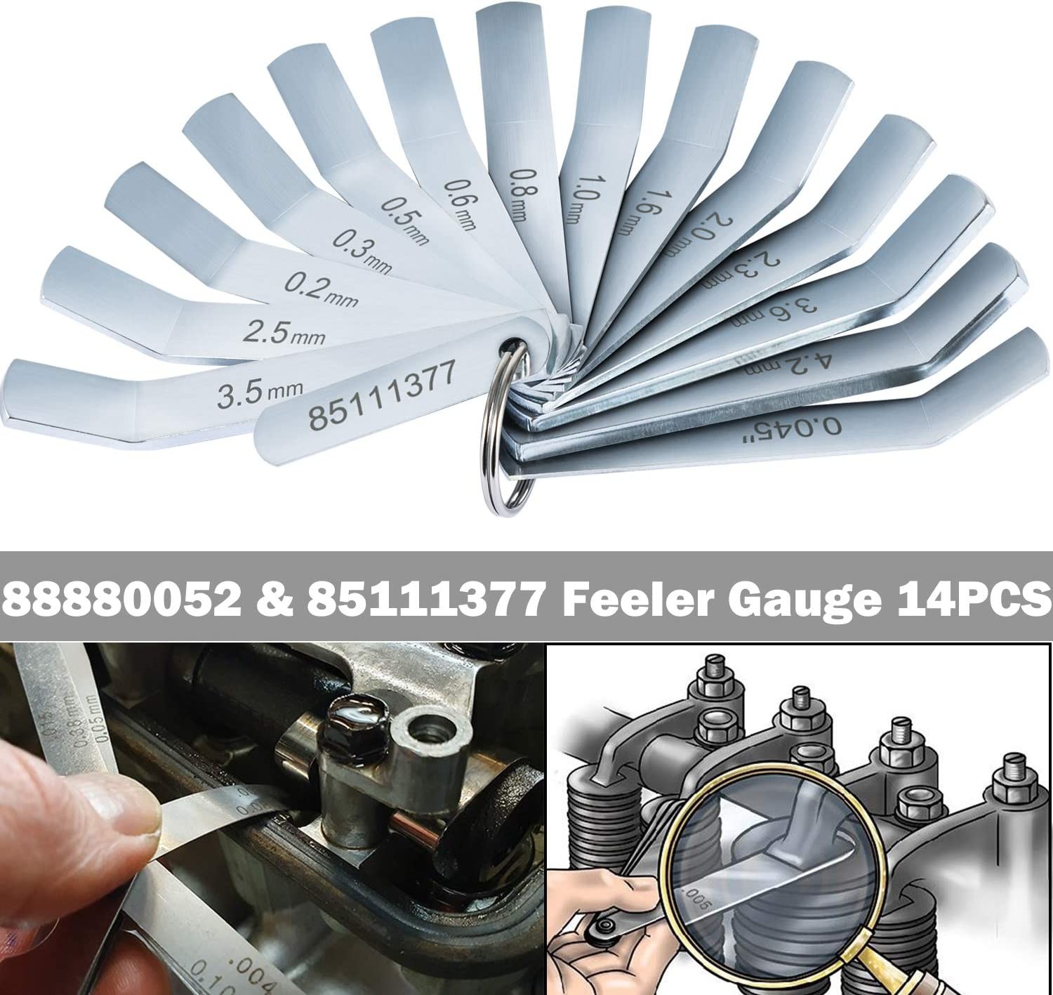 For Volvo Mack MP7 MP8 MP10 D12 D13 D16 Engines Feeler Gauge Jake Brake Tool