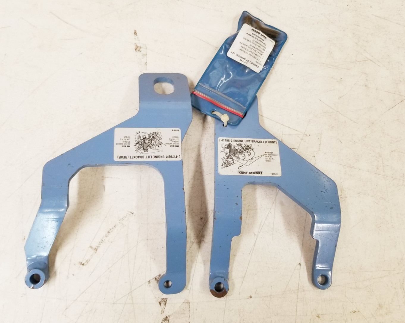 * Kent-Moore J-41798 Engine Lift Bracket Set GM V8 Vortec 4.8L 5.3L 5.7L 6.0L