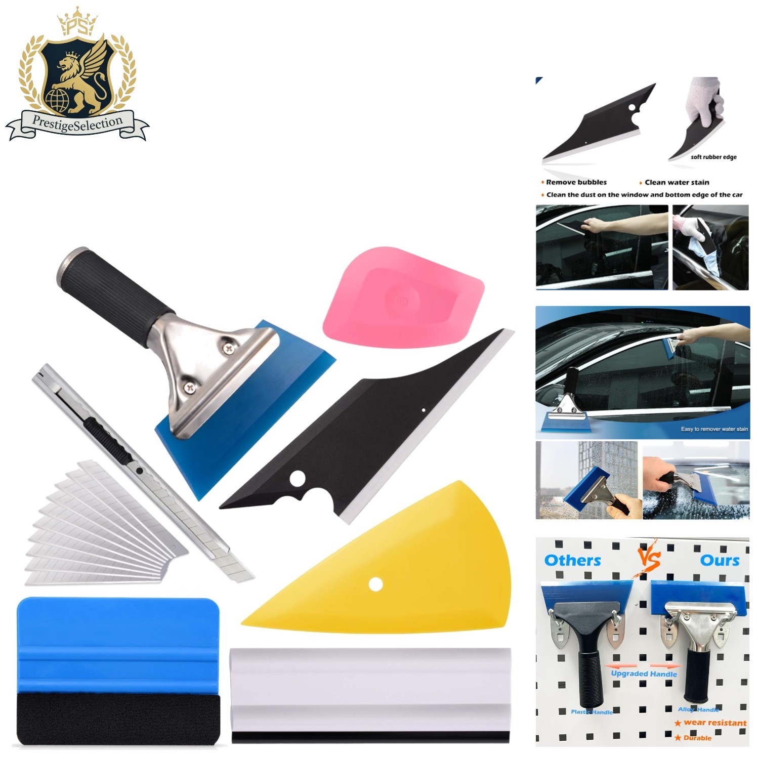 Professional 7-Piece Car Window Tinting Tool Kit for Ultimate DIY Convenience