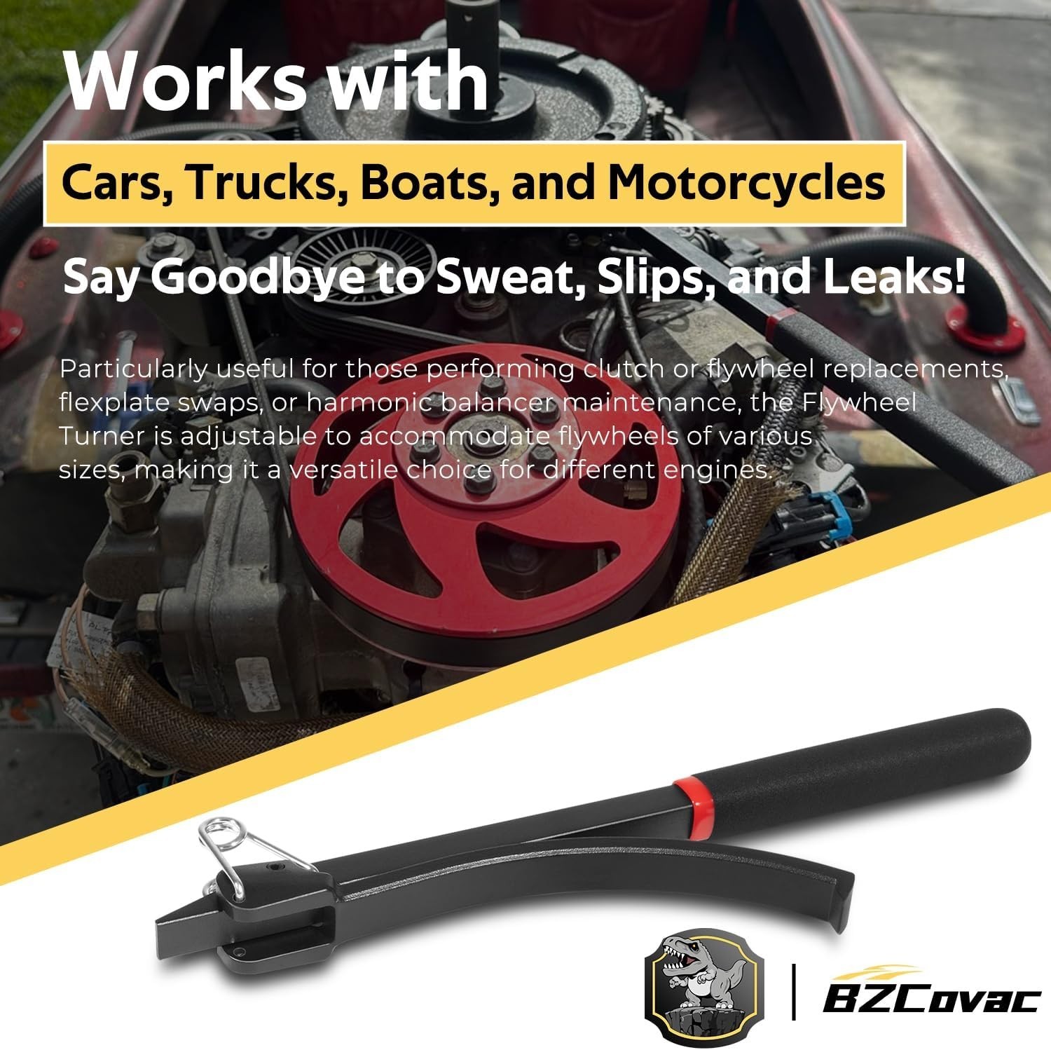 Adjustable Locking Tool for Engine & Outboard Motor Repairs – Lightweight Design
