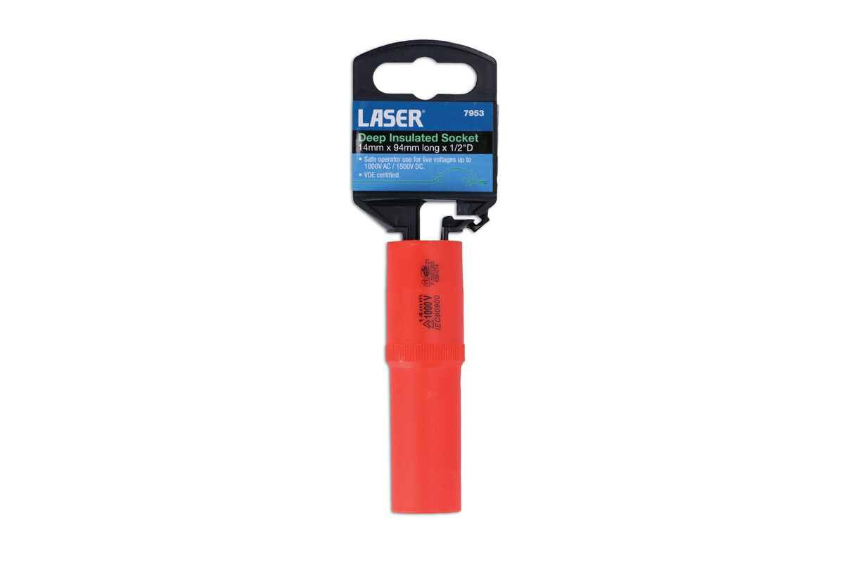 Laser 7953 VDE Insulated Deep Socket 1/2″D 14mm