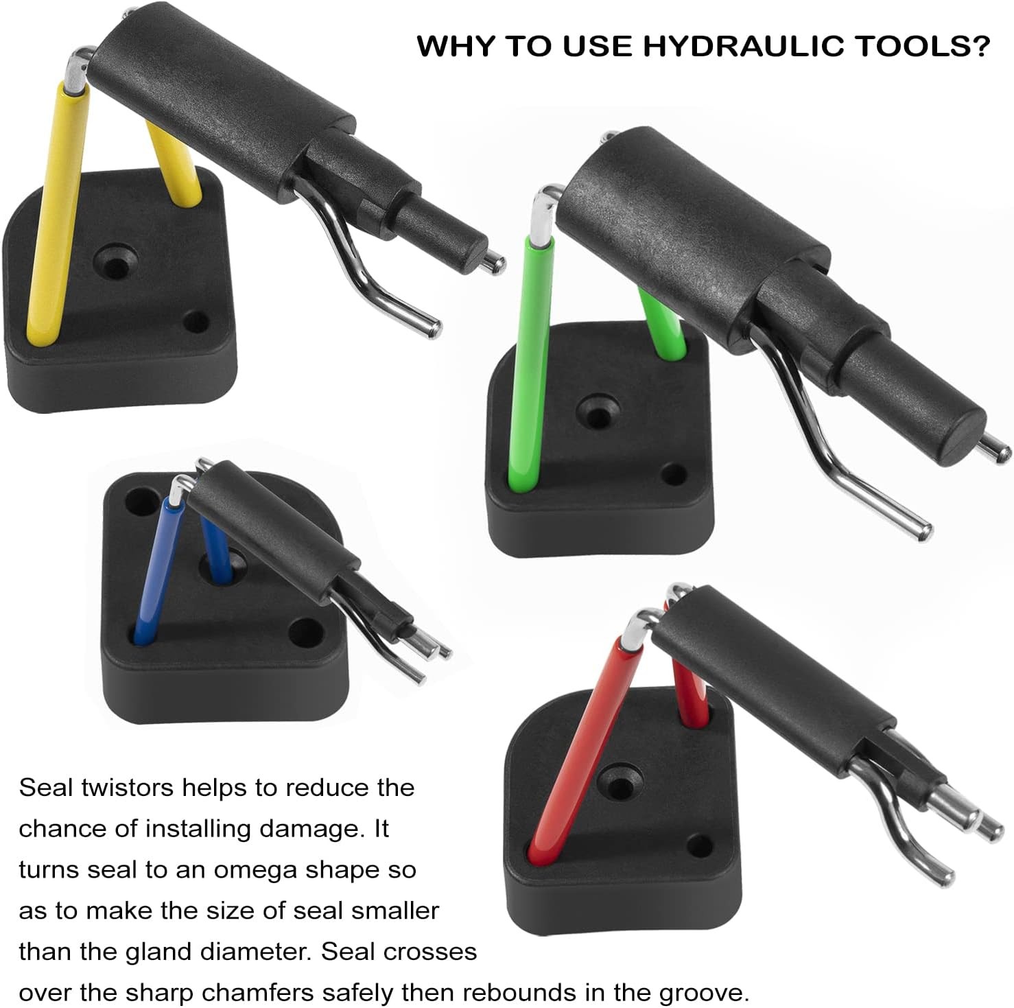 Hydraulic Seal Installation Tool Set Rod Seal Packing Install Kit UCup Twistor