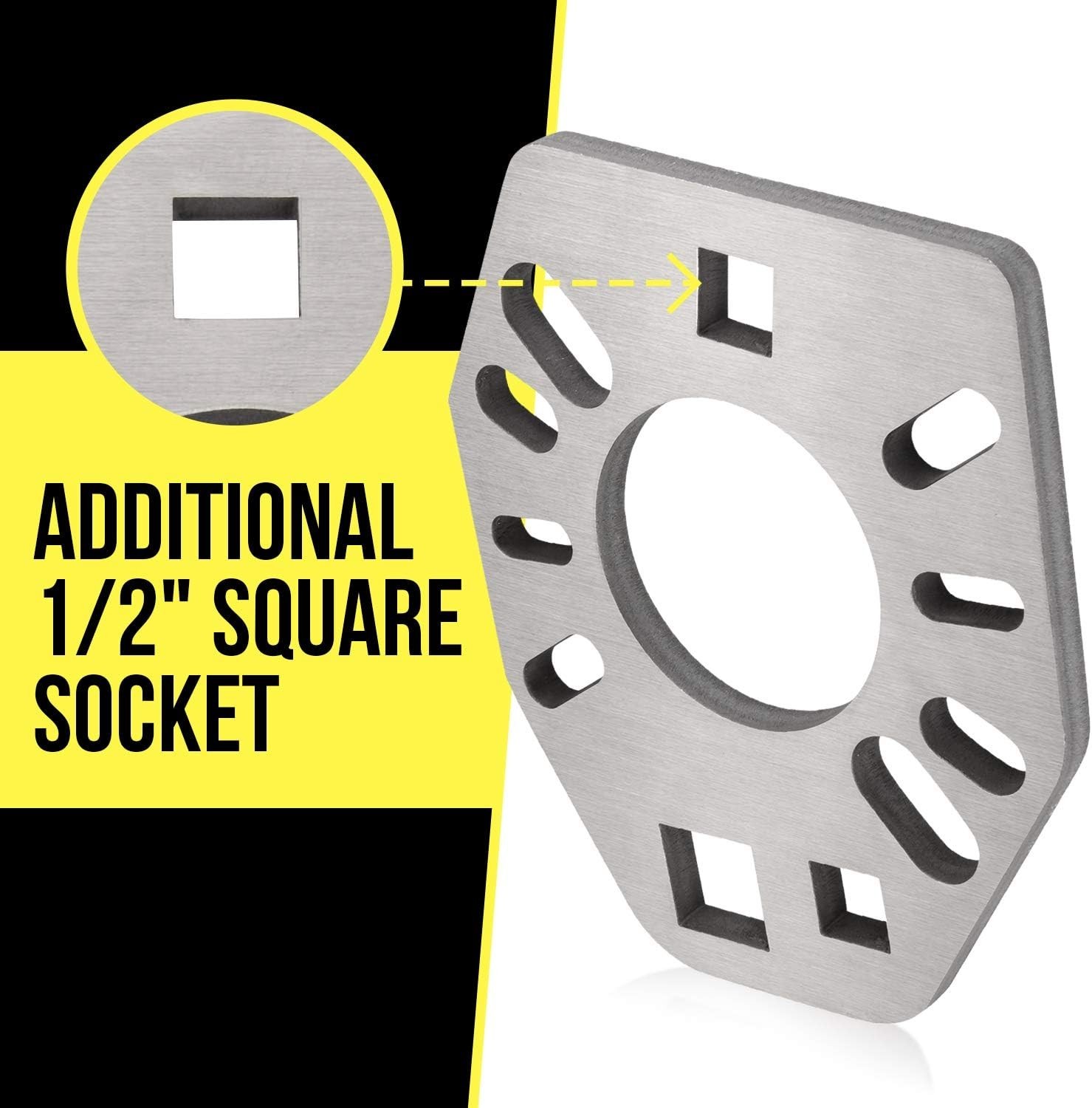 Pinion Flange Holding Tool – Stainless Steel, Silver
