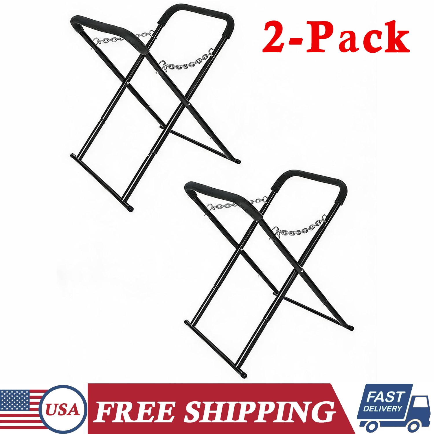 2-Pack Portable Workbench Folding 500 LBS Automotive Fender Bumper Work Stand