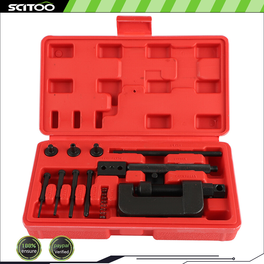 Chain Cutter Rivet Tool Set Riveting Breaker ATV/Bike/Motorcycle/Cam Drive 13PC