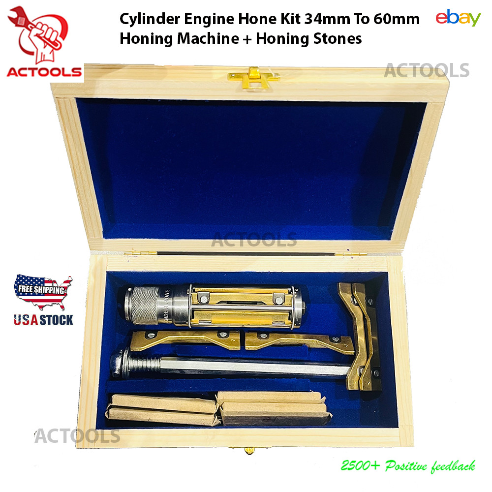 NEW Cylinder Engine Hone Kit 34mm To 60mm Honing Machine + 4 Honing Stones