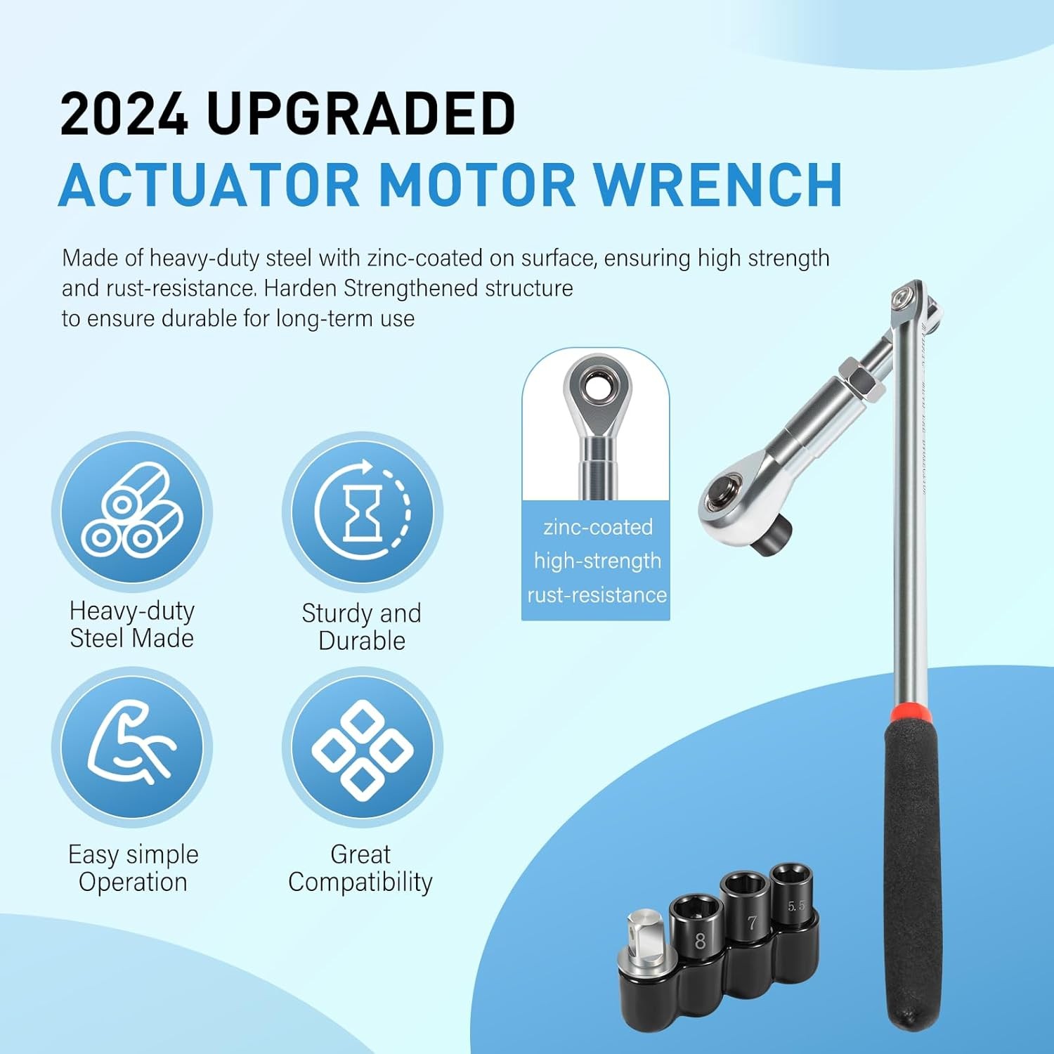 for Replace Fasteners on Small Electric HVAC Motor 64180 Actuator Motor Tool Set
