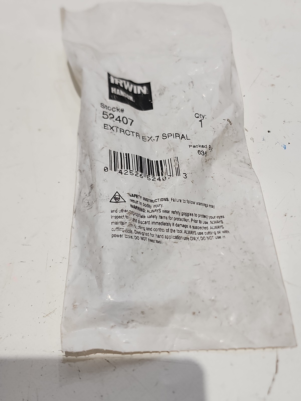 Hanson 52407 Extractor Ex-7 Spiral, for Tap Die Extraction 17/32