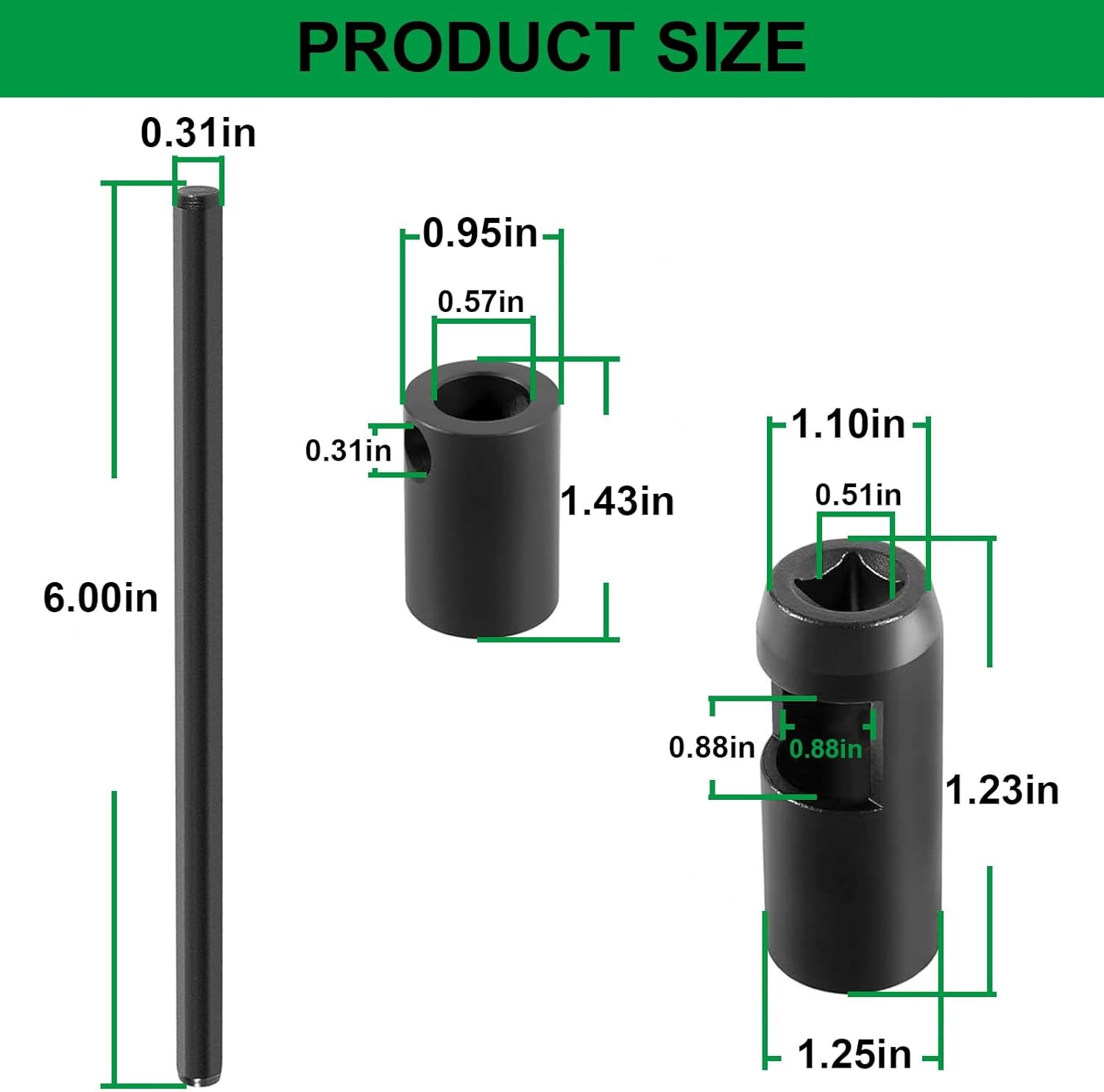 JDE92 Injector Socket Tool 21MM Injector Nozzle Socket for John Deere Engines