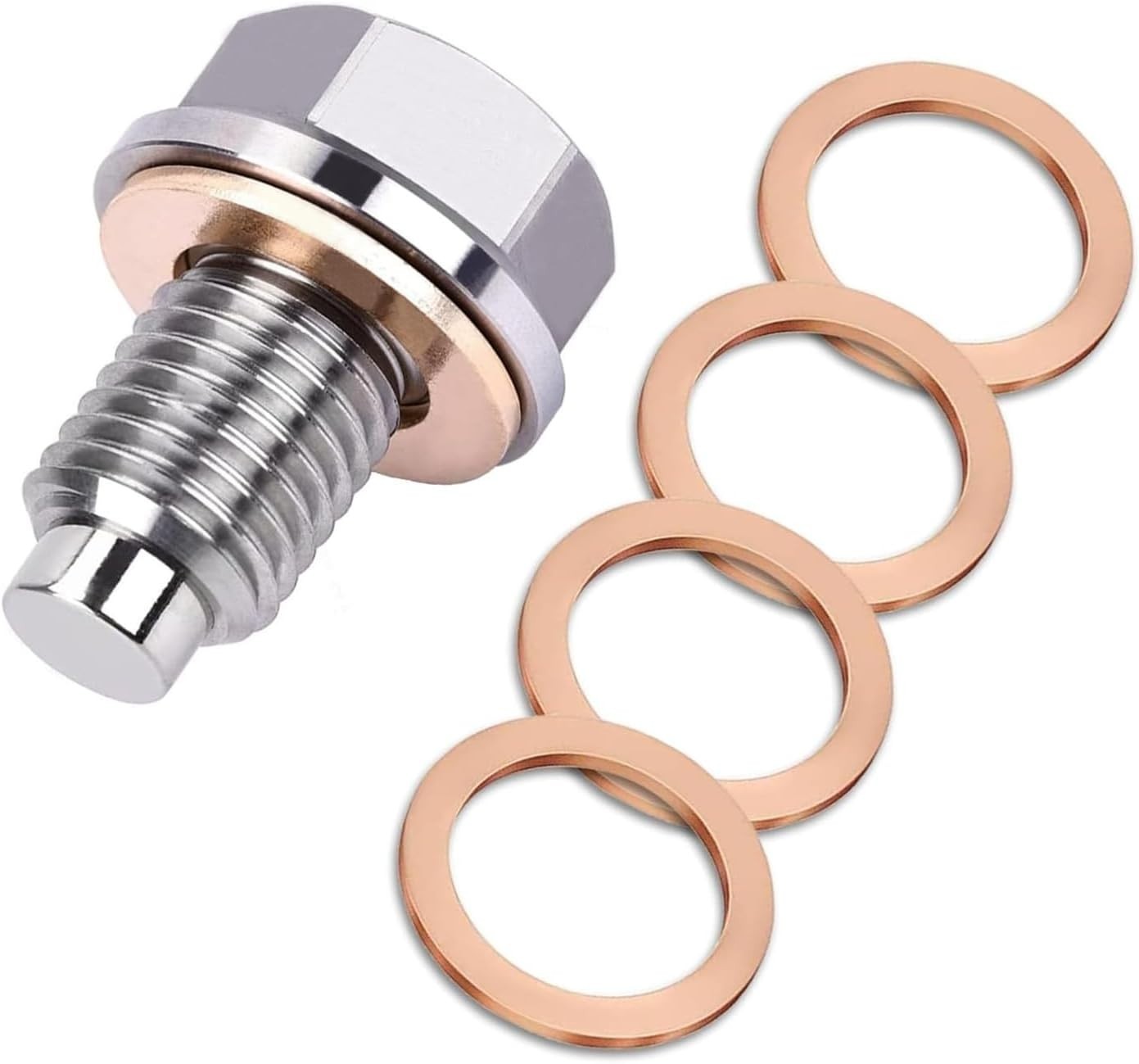 M12 x 1.5 Magnetic Oil Drain Plug, Magnetic Stainless Steel Oil Pan M12×1.5