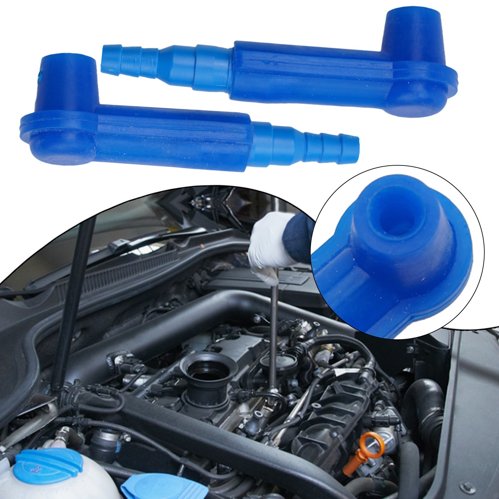 Professional Brake Bleeder Socket Rubber ABS Accessories Blue Kit Parts